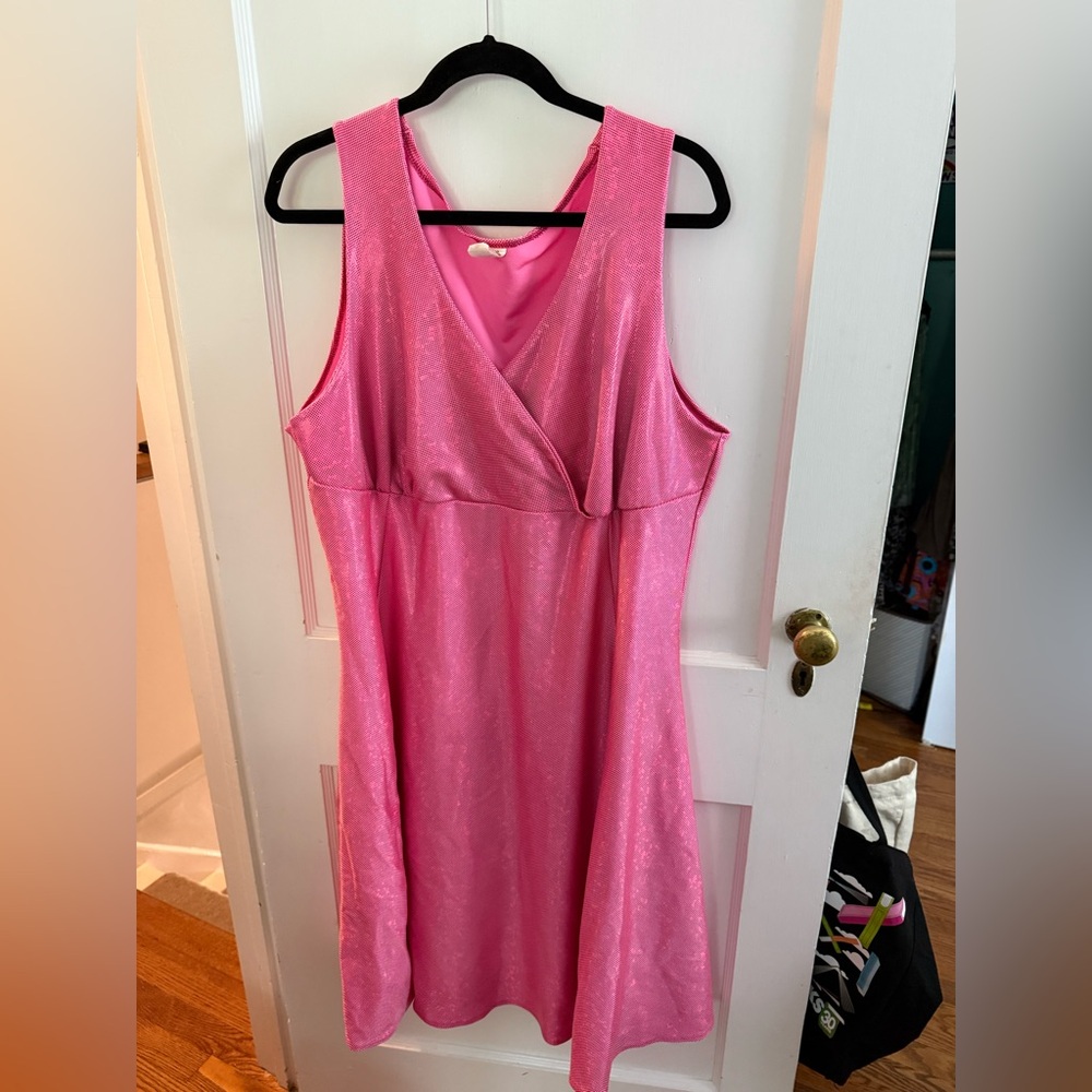 Pink Pony Club-perfect custom mini-dress! 3X sparkle magic